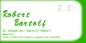 robert bartolf business card